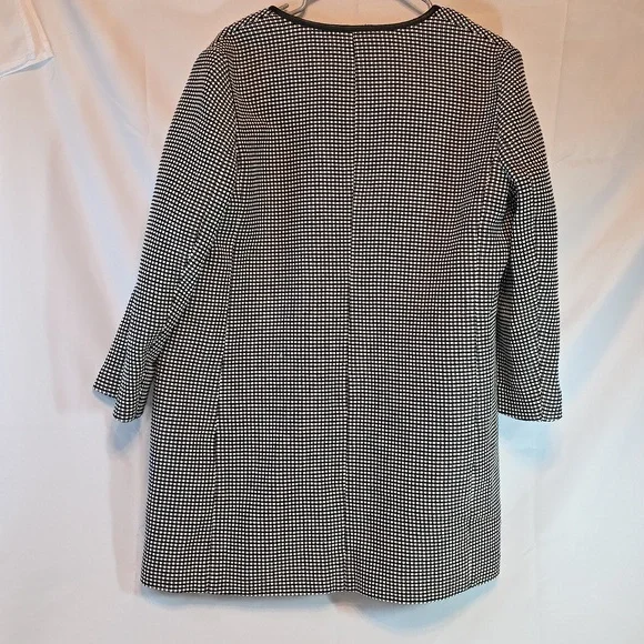 Ann Taylor Jacket In Black With White Dots. Size L - Picture 7 of 9